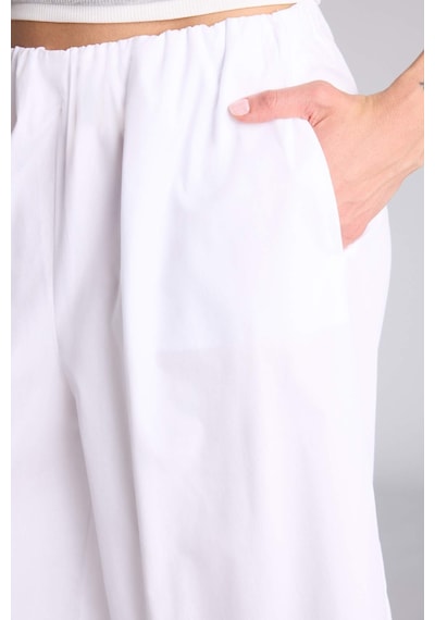 Defacto Wıde Leg Normal Bel Poplin Pantolon H4205ax26smwt84 Beyaz-wt84