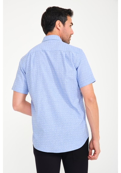 Klasik Kısa Kol Açık Zemin Kutu Desen Keten Cotton Hediye Kutulu Erkek Gömlek Fs-000745 - Mavi-1666 MAVİ Klasik Kısa Kol Açık Zemin Kutu Desen Keten Cotton Hediye Kutulu Erkek Gömlek Fs-000745 - Mavi-1666 MAVİ