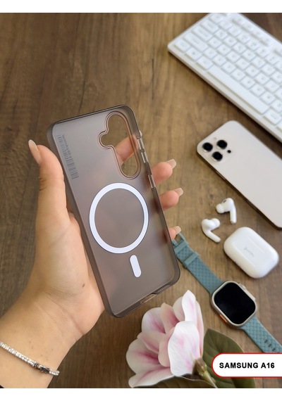 Samsung Galaxy A16 Uyumlu Mat Sert Klein Kılıf Siyah