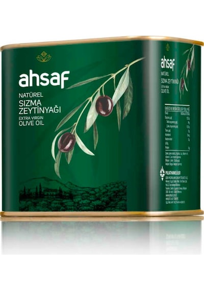 Ahsaf Naturel Sızma Zeytinyağı Teneke 500 ML