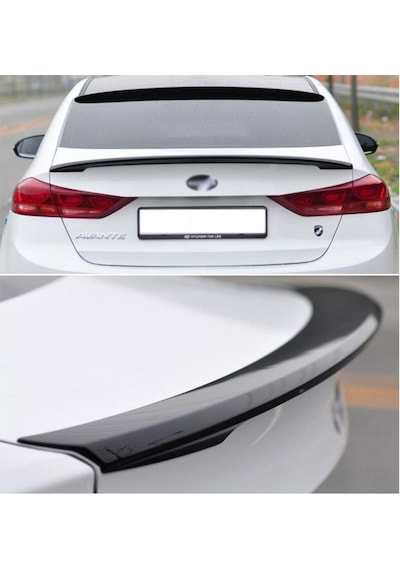 Autogp Hyundai Elantra Bagaj Üstü Spoiler Pianoblack Boyalı 2016 / 2018
