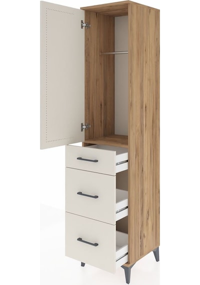 Hyperion Dolap Tek Raflı 3 Çekmeceli Tek Askılı 44x44x195 Çam-aytaşı Atlas Çam Hyperion Dolap Tek Raflı 3 Çekmeceli Tek Askılı 44x44x195 Çam-aytaşı Atlas Çam