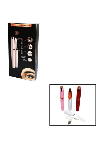 Go İthalat Flawlbss Usb Şarjlı Kalem Modeli Kaş Burun Yanak Kıl Makinesi