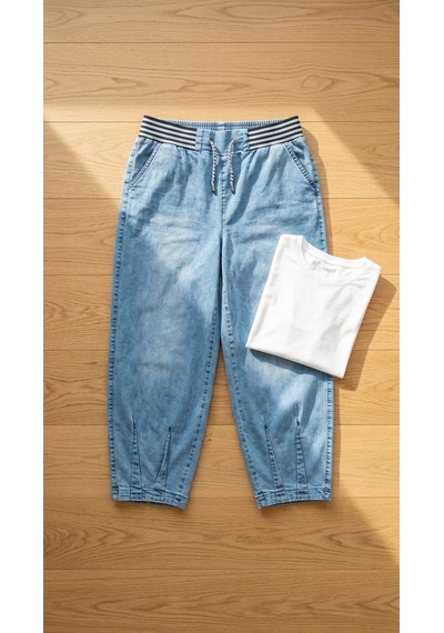 Zanessi Fashıon Büyük Beden Beli Lastikli Cepli Likralı Denim Mom Kesim Kadın Pantolon Beyaz Zanessi Fashıon Büyük Beden Beli Lastikli Cepli Likralı Denim Mom Kesim Kadın Pantolon Beyaz