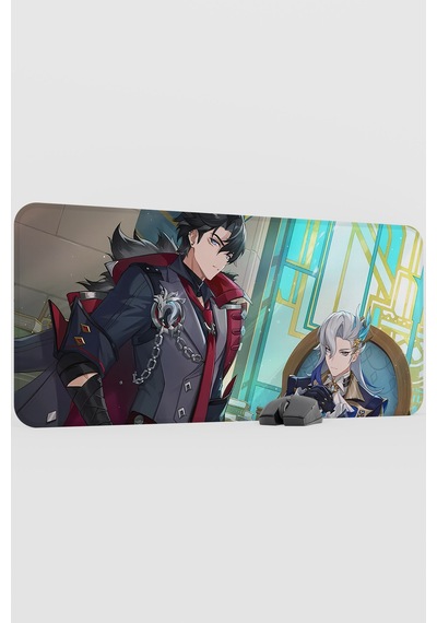 Wriothesley Genshin Impact Anime Gacha V4 - 90x40 Xxl Gaming Mouse Pad Fare Altlığı