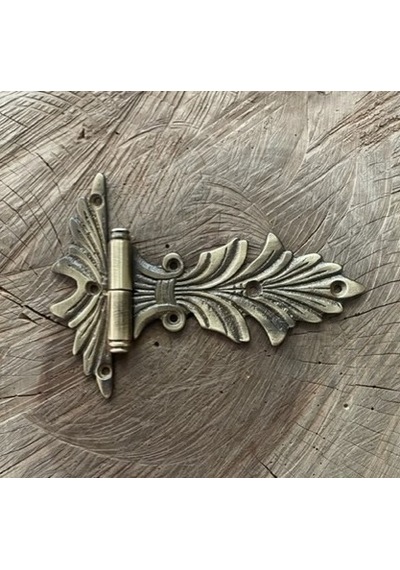 Antik Kuyruklu Menteşe Pirinç Ahşap Pencere Kapı Menteşesi 16cm Sol