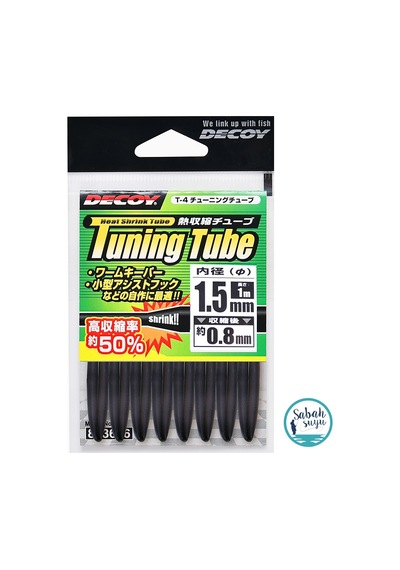 Decoy T-4 Tuning Tube Makaron 1.5mm 1mt Siyah