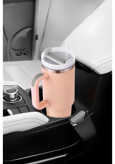 316 L Çelik 1,2 L Pembe Pipetli El Termos Mug Sızdırmazlık Yok Cin856pm Açık Beyaz