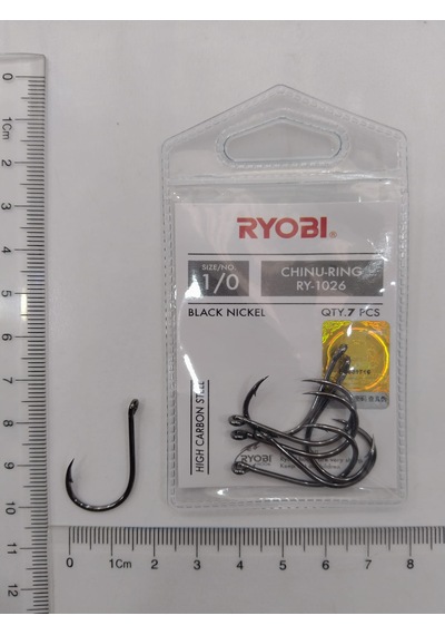 Ryobı Ry-1026 Chınu Rıng Black Nıckel Japon İğne 1/0