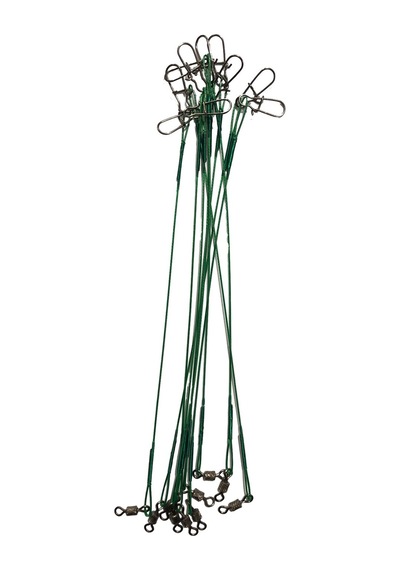 Powerex 20cm. 10'lu Paket Klipsli Bilyeli Fırdöndülü Turna Çinekop Çelik Teli