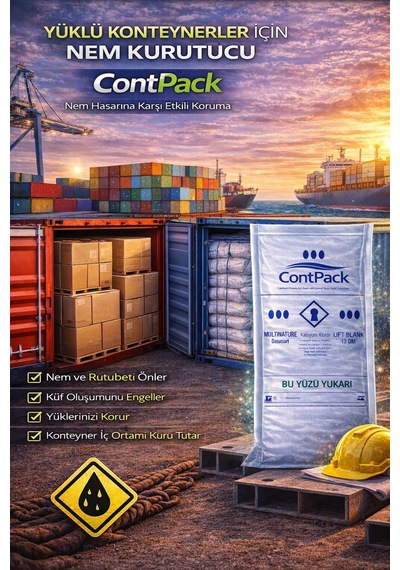 Contpack Plus Askısız Nem Alıcı Rutubet Engelleyici Konteyner Kurutucu 10 Adet