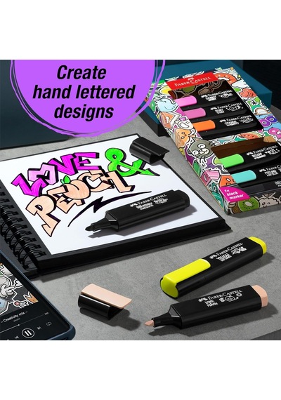 Faber-castell Graffiti Textliner 46, 8x Genel