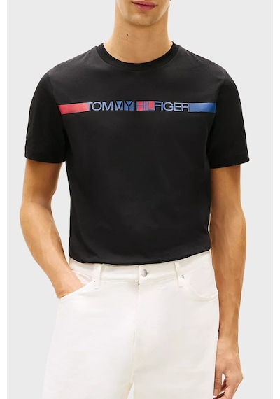 Tommy Hilfiger Erkek T Shirt Mw0mw42368 Bds Siyah