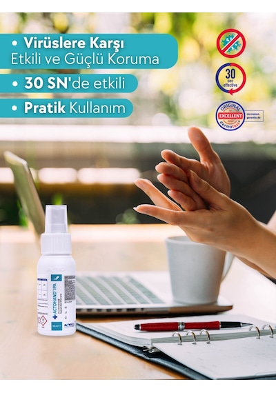 Acto Actohand Ipa El Ve Cilt Antiseptiği İzopropil Alkol %70.6 500 ML