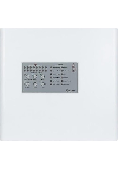 Teknim Tfp-4408 Konvansiyonel 8 Bölgeli Yangın Alarm Paneli Metal Kasa