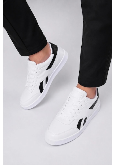 Ht Hotin Jetta Erkek Casual Sneaker Kauçuk Taban - Beyaz- Siyah Beyaz-siyah
