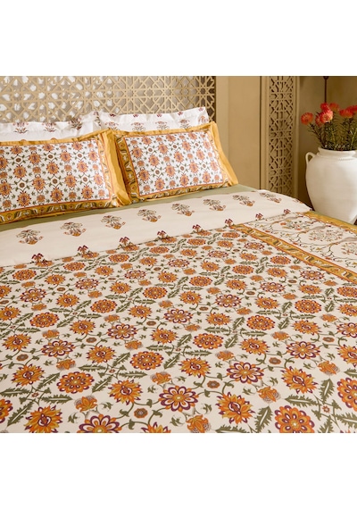 Karaca Home Zahara Çift Kişilik Nevresım Takımı Hardal HARDAL
