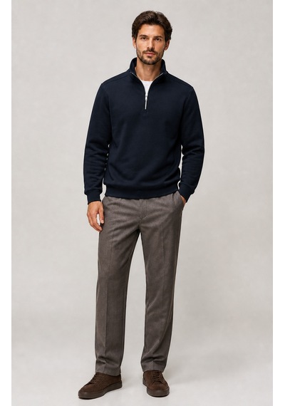 Redline Runi Basic Regular Fit Pamuklu Kışlık Sweatshirt Siyah