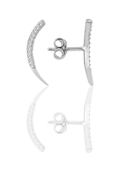 Gümüş Ay Modeli Küpe N11.35503