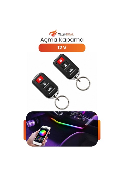 12v Uzaktan Kumandalı Açma Kapama Modülü Universal Araç Kontrol Sistemi Seti T-264