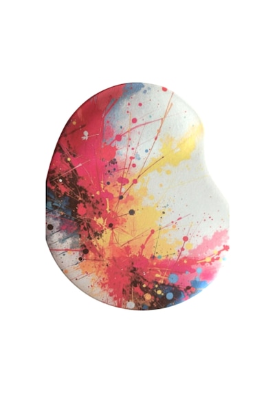 Karmaşa Desenli Bilek Destekli Mouse Pad+ Kablolu Mouse Bilgisayar Notebook Pc Windows Uyumlu Mause
