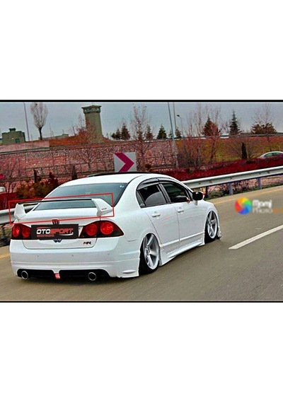 Honda Civic Fd6 Yüksek Spoyler Fiberglass Boyasız