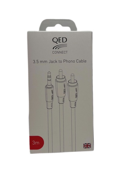 Qed Qe-8117 3.5Mm Jack - Rca / Bir Ucu 3.5Mm Diğer Ucu Rca Kablo