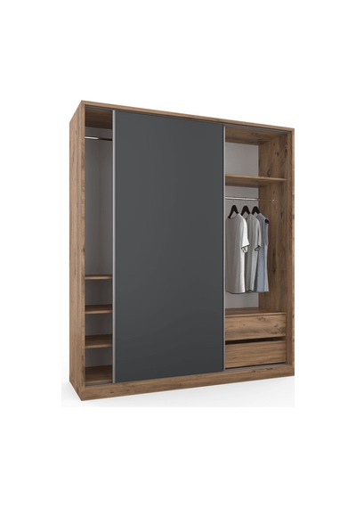 Vega Raydolap 180x210 - Atlas Çam - Antrasit