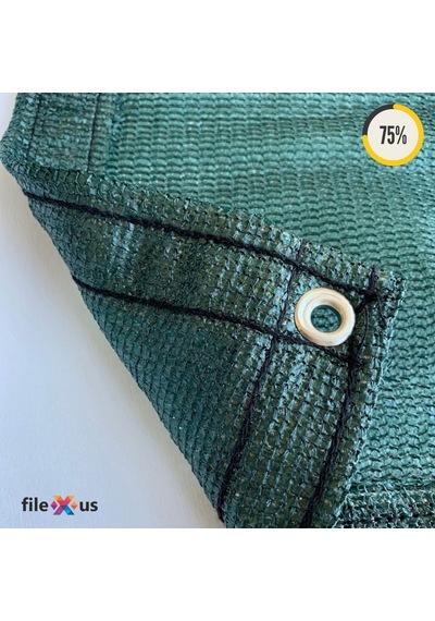 %75'Lik Sera Filesi- Koyu Yeşil |Güçlendirilmiş Kenar