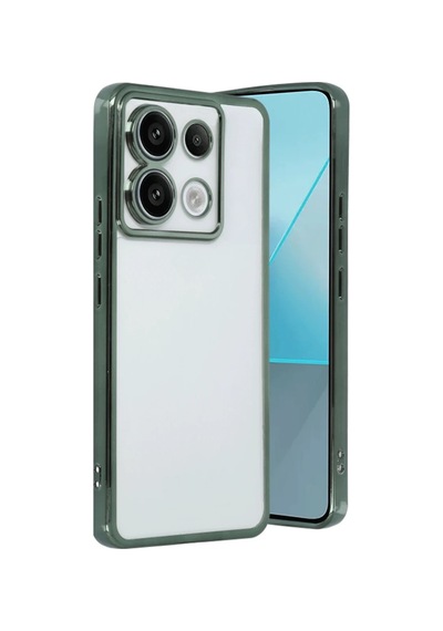 Xiaomi Poco X6 Kılıf Razer Lensli Silikon - Yeşil 0.2M-Çok Renkli
