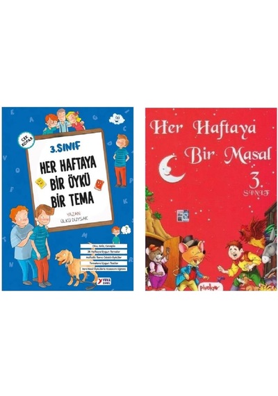Yuva 3. Sınıf Her Haftaya Bir Öykü Bir Tema + Her Haftaya Bir Masal 2 Kitap