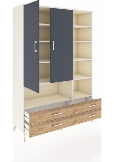 Hyperion Dolap 10 Raflı 4 Çekmeceli 2 Kapaklı 132x44x195 Aytaşı-antrasit/çam Antrasıt/atlas Çam Hyperion Dolap 10 Raflı 4 Çekmeceli 2 Kapaklı 132x44x195 Aytaşı-antrasit/çam Antrasıt/atlas Çam