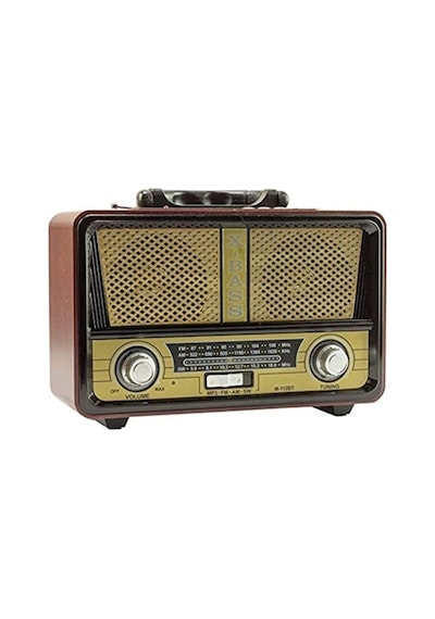 Meier M-112bt Nostaljik Ahşap Retro Radyo Bluetooth Fm Sd Aux U