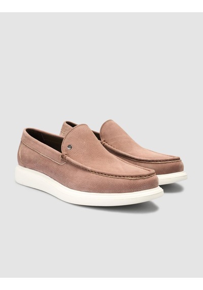 Cabani Taba Nubuk Erkek Loafer Ayakkabı Taba