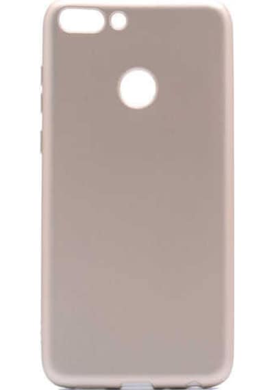 Noktaks - P Smart Uyumlu - Kılıf Mat Soft Esnek Premier Silikon Kapak - T1703 - Gold Gold