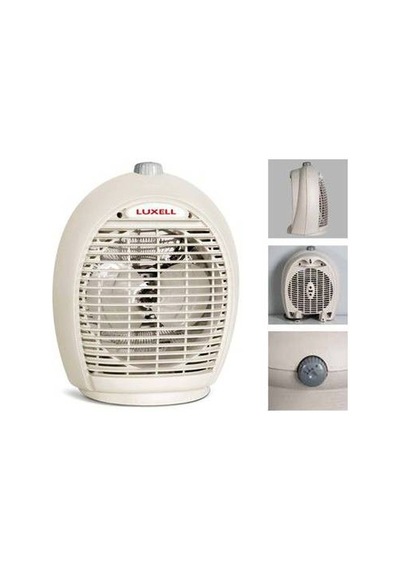 Luxell Lx-6331 Beyaz Isıtıcı Fan 1000+1000 Watt 3 Farklı Kademede