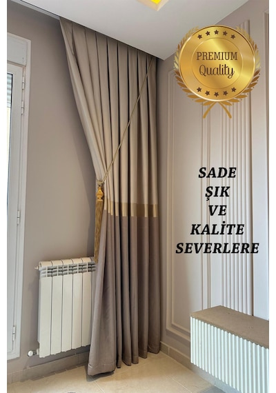 Fon Perde Azra Lüx Seri Sık Pile Bej Gold Vizon Blackout Pano Güneşlik Tül Perde 1 Kanat Bej Gold Vizon Fon Perde Azra Lüx Seri Sık Pile Bej Gold Vizon Blackout Pano Güneşlik Tül Perde 1 Kanat Bej Gold Vizon