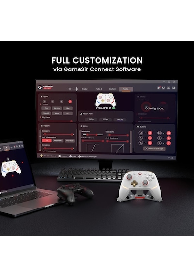 Cyclone 2 Wireless Pc Controller,1000hz,tmr Joysticks Diğer
