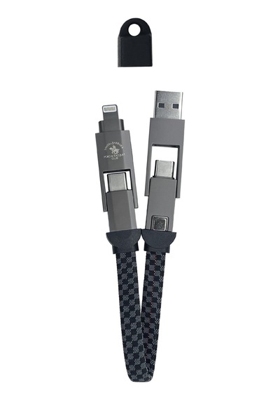 Sbprc Miles 15cm 100w 4in1 Pd Data Şarj Kablosu - Gri