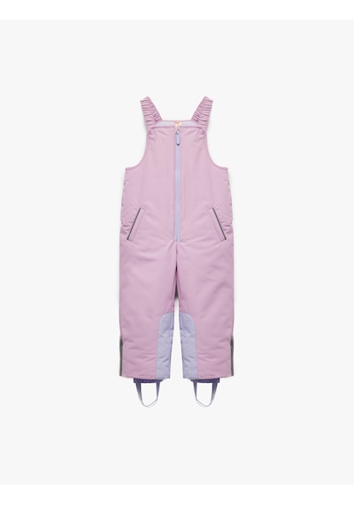 Koton Kare Yaka Cep Detaylı Fermuarlı Oversize Kar Tulumu Pembe 6wmg00016aw Gül