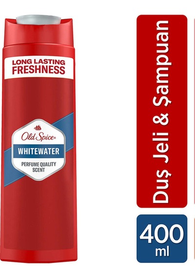3 Adet Old Spice Whitewater Duş Jeli 400 Ml