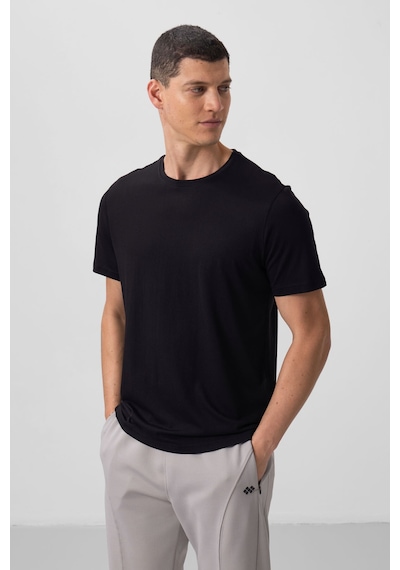 Tommy Life Erkek T-shirt O Yaka T10er-87911 01-siyah