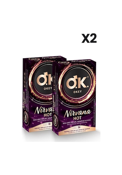 Okey Nirvana Hot Prezervatif 10'lu X2 Adet