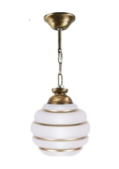 Gold Detaylı Camlı Tekli 15 Cm Çap Avize Diğer