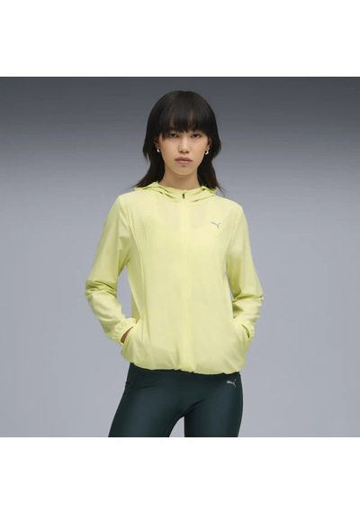 Puma Run Velocıty Woven Jacket W Sarı Kadın Fermuarlı Üst