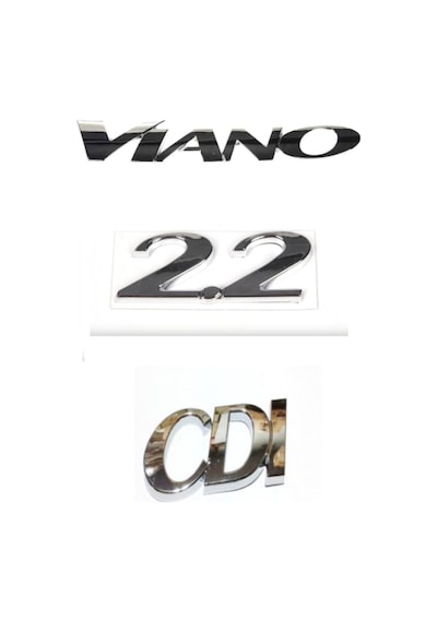 Mercedes Viano 2.2 Cdi 2004 - 2011 Arka Bagaj Yazısı Krom