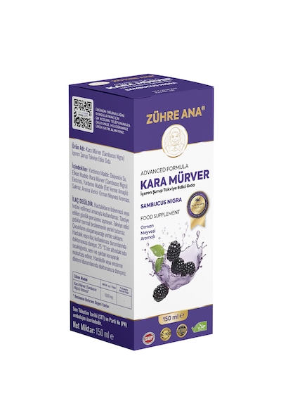 Kara Mürver Sambucus Nigra İçeren Şurup 150 Ml