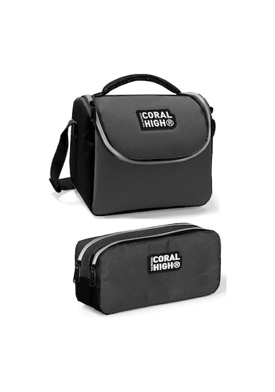 Coral High Siyahgri Erkek Çocuk Beslenme Çantası Seti