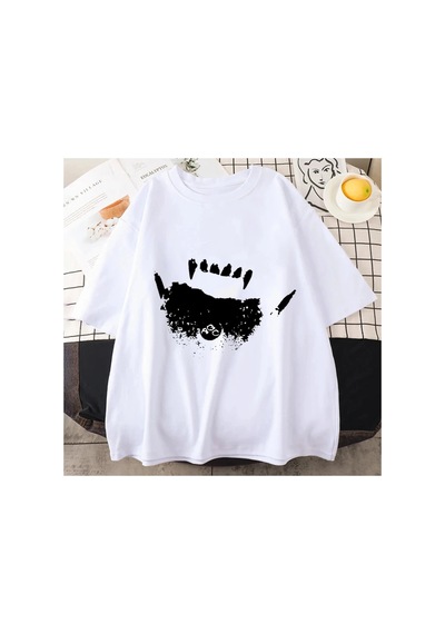 Tarzsokak Ken Carson Agc Gerçek Nefret Genç X Vamp T Shirt Büyük Bir Kaos Afyon Merch T-shirt Erkekler Beyaz