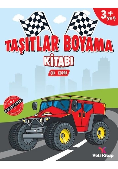Taşıtlar Boyama Kitabı- Yeti Kitap